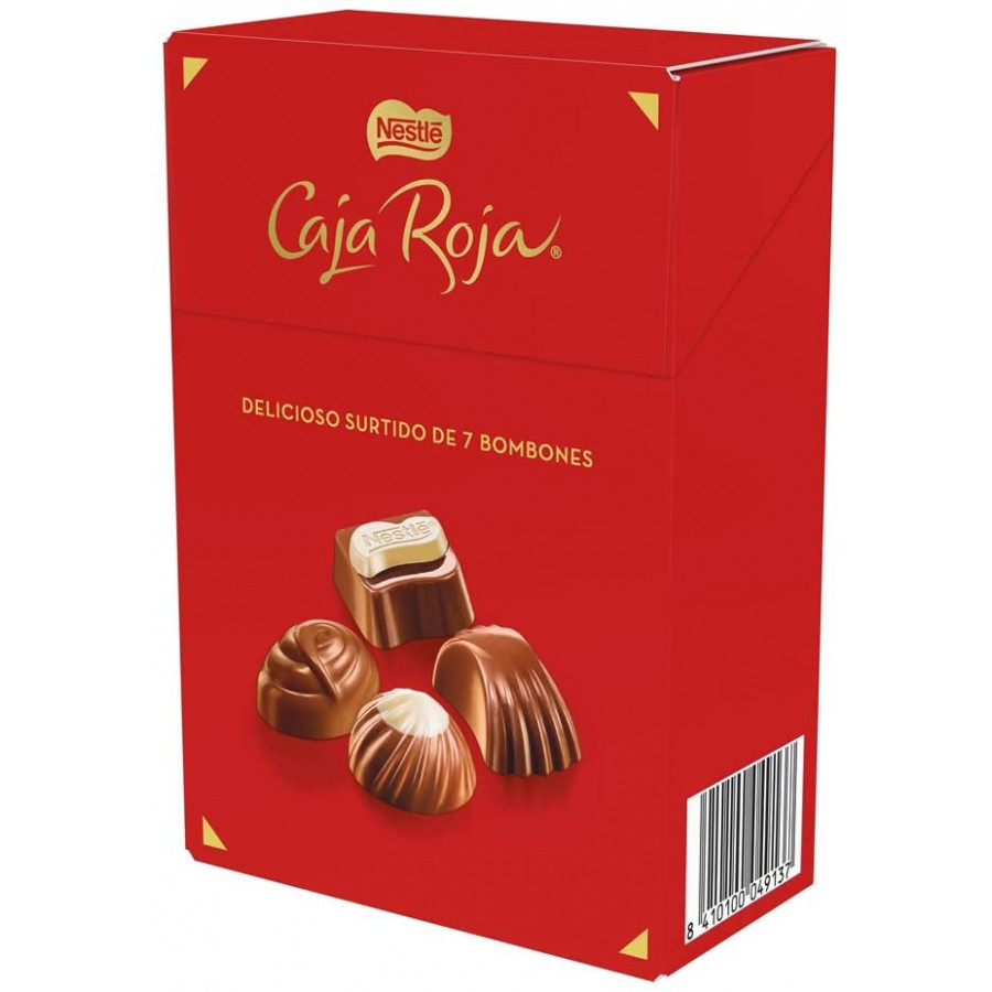 Comprar CAJA ROJA BOLSA BOMBONES 100 GRAMOS. Chocolates y galletas.  Bombones. Online